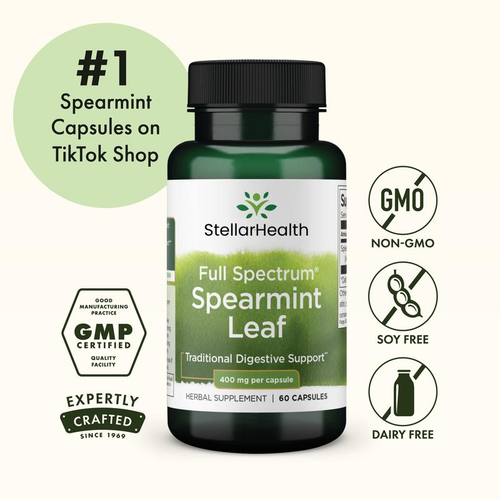 StellarHealth Full Spectrum Spearmint Leaf Capsules