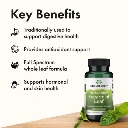 StellarHealth Full Spectrum Spearmint Leaf Capsules