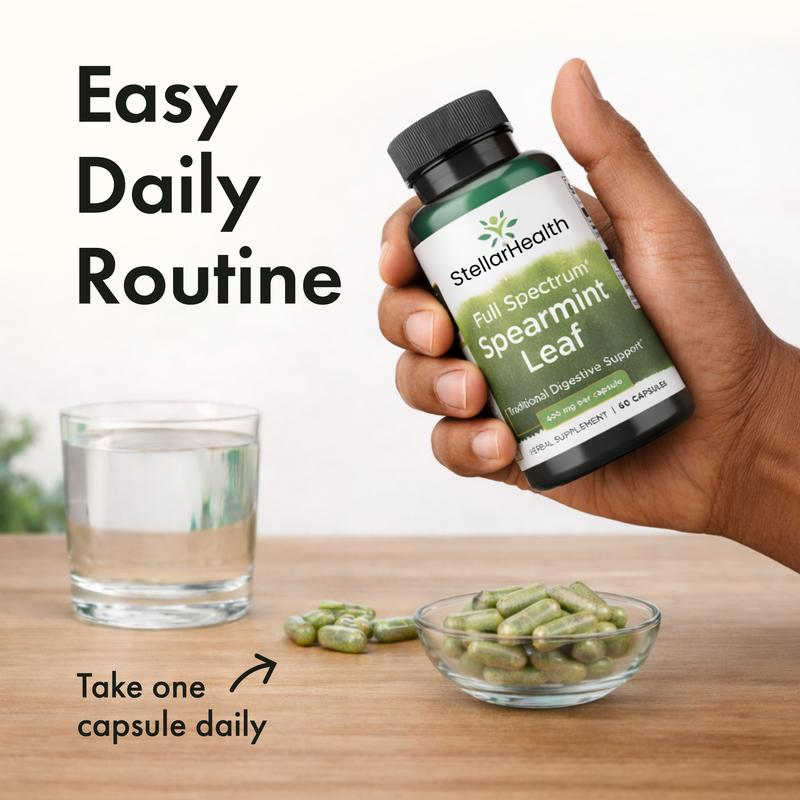 StellarHealth Full Spectrum Spearmint Leaf Capsules