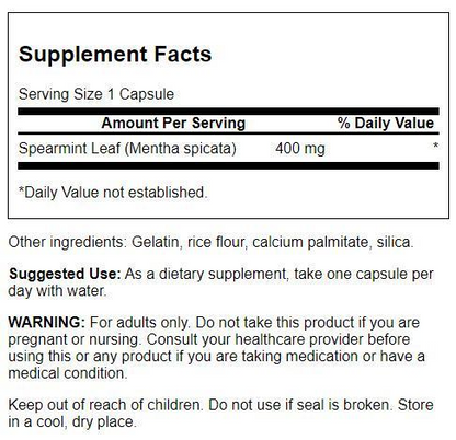 StellarHealth Full Spectrum Spearmint Leaf Capsules